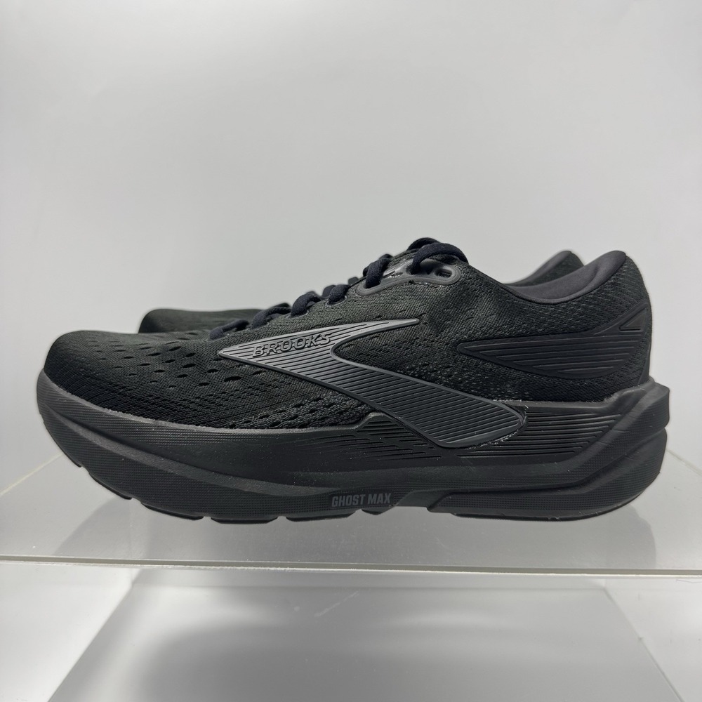 Brooks Ghost Max 3 1204571D020 Triple Black Running Shoes Women's Size 10 D WIDE